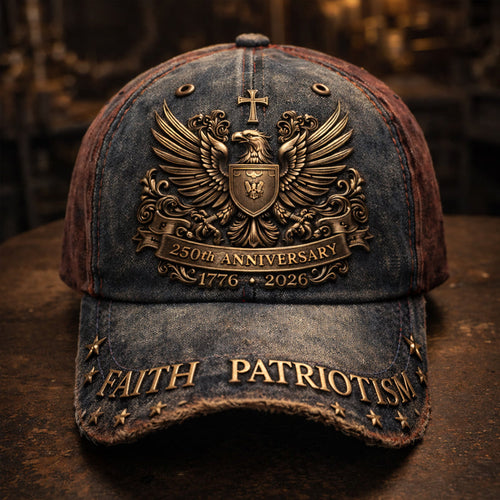 US Retro 250th Anniversary Print Casual Hat