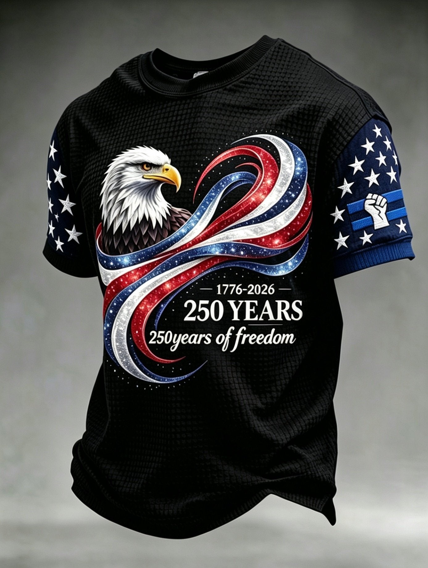 Men's 250th Anniversary Print Casual T-Shirt
