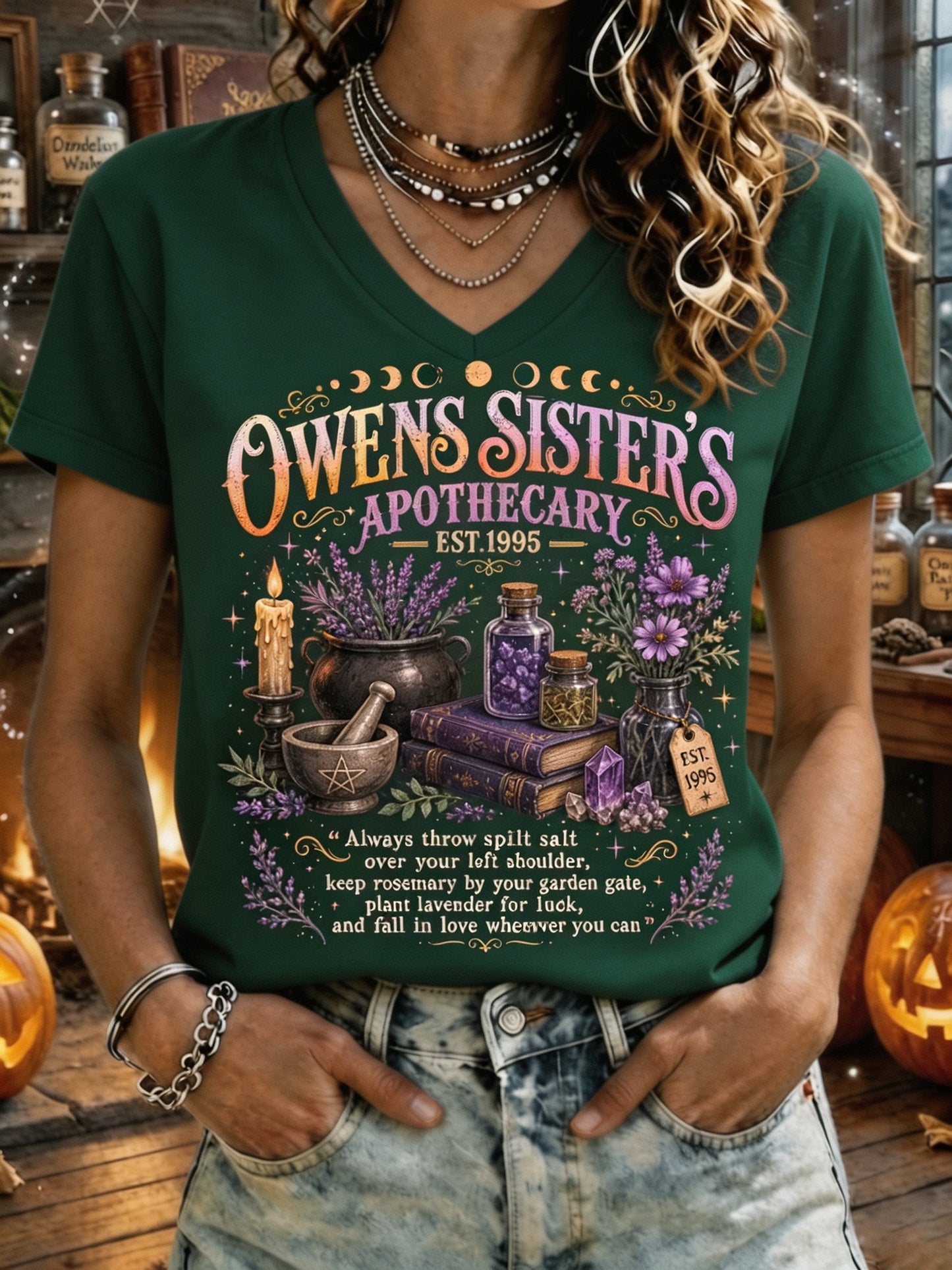 Owens Sisters Apothecary Practical Magic Rules T-Shirt