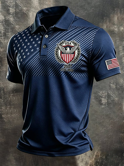 Men's U.S. 250th Anniversary Printed Polo Shirt