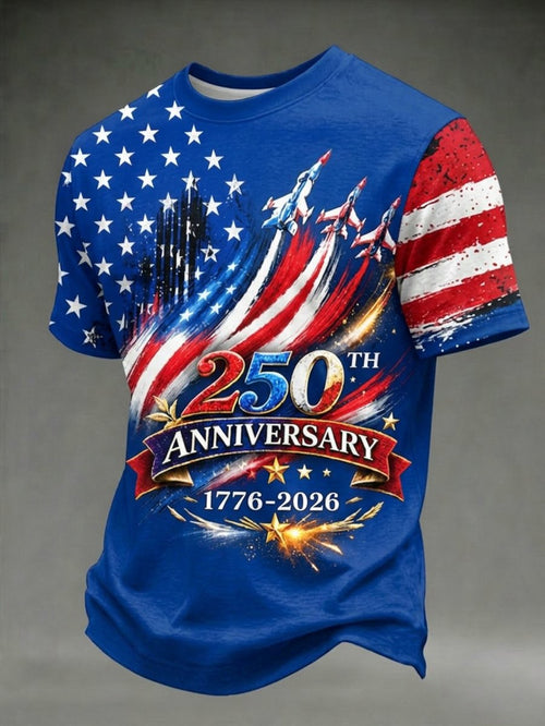 Men's USA 250th Anniversary Short-Sleeve Crew Neck T-Shirt