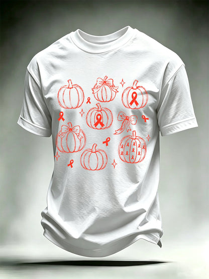 Men's BLOOD CANCER WARRIOR Print T-Shirt