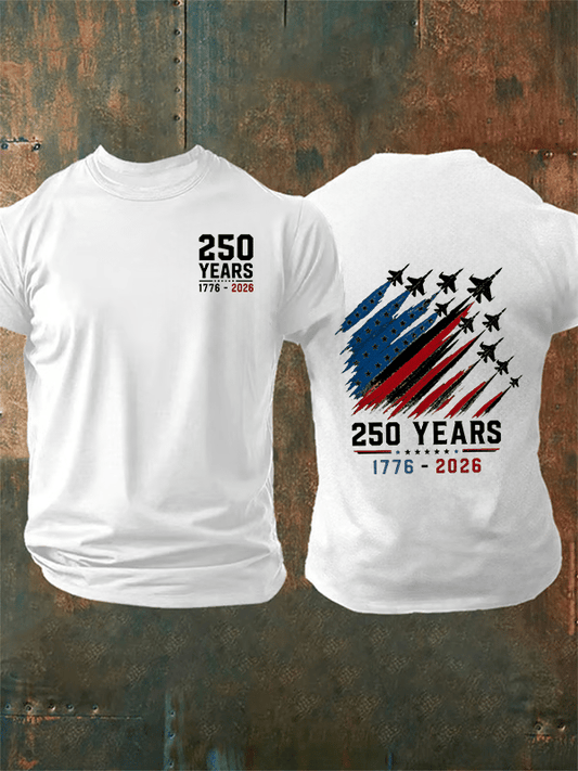 Men's Round-Neck 250 YEARS Printed T-Shirt
