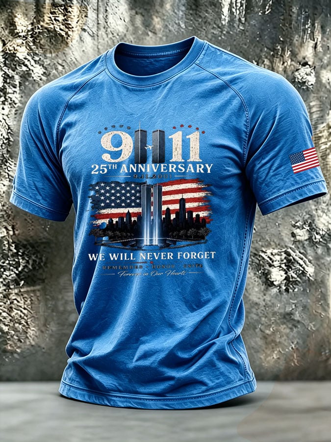 Men's Retro Print Short-Sleeve T-Shirt