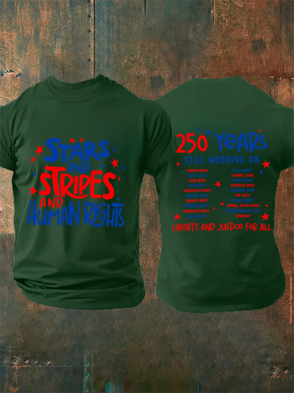 Men's Round-Neck 250 YeAR'S STILL WORKING ON Printed T-Shirt