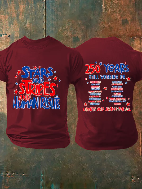 Men's Round-Neck 250 YeAR'S STILL WORKING ON Printed T-Shirt