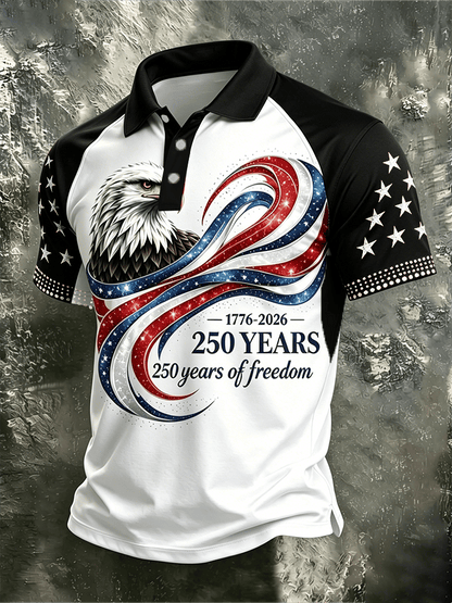 Men's USA 250th Anniversary Print Polo Shirt