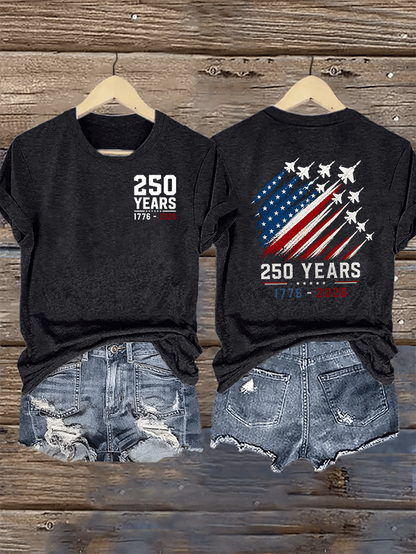 Women's  Round-Neck 250 YEARS Printed T-Shirt