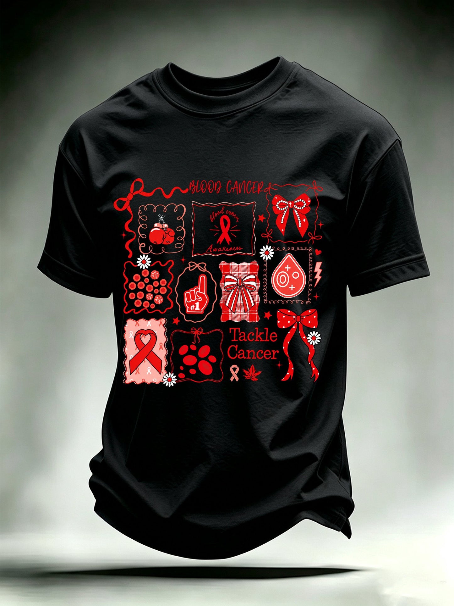 Men's Tackle Cancer Print T-Shirt