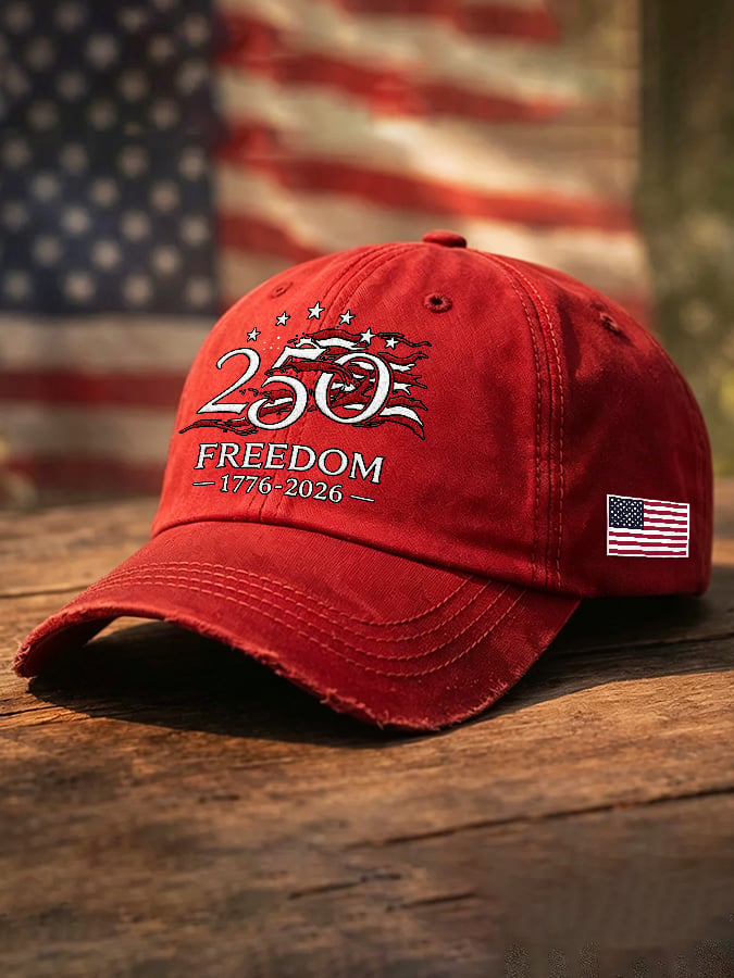 Unisex USA 1776-2026 250 Years Freedom Printed Hat