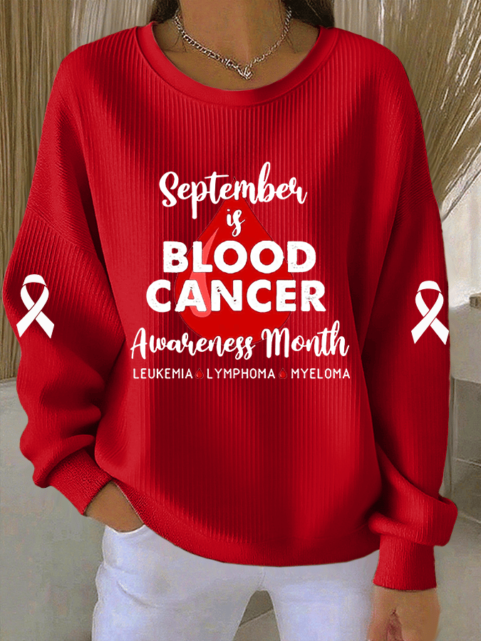 Women's Casual Print Long Sleeve Knit Top