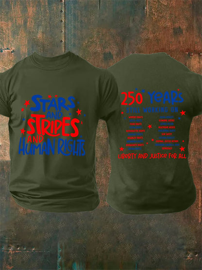 Men's Round-Neck 250 YeAR'S STILL WORKING ON Printed T-Shirt