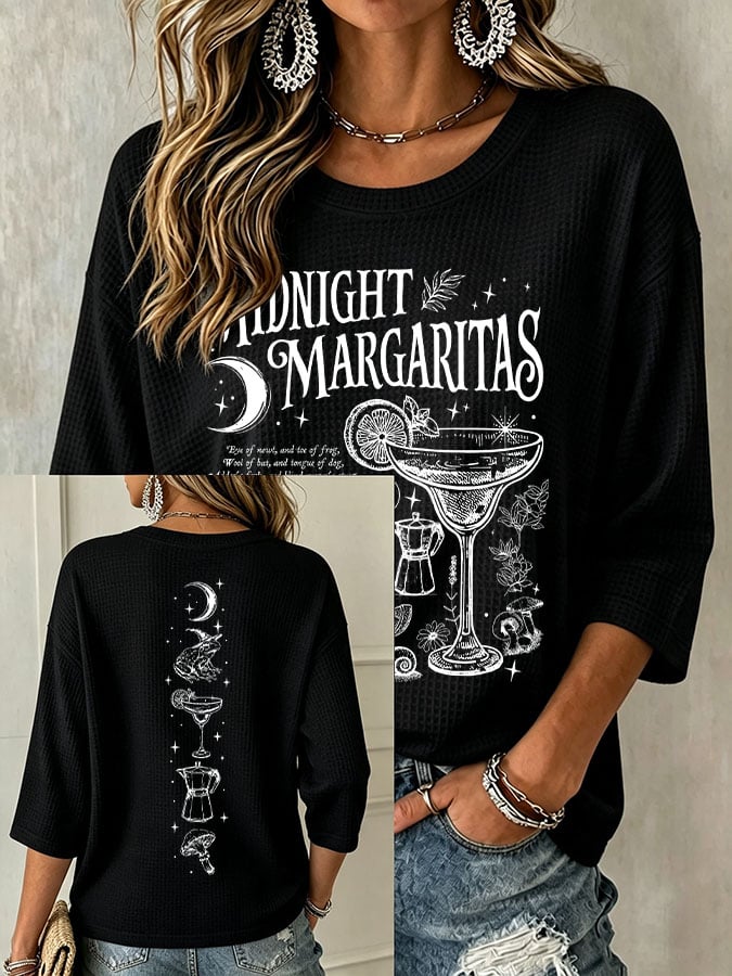 Women's Midnight Margaritas Print Top