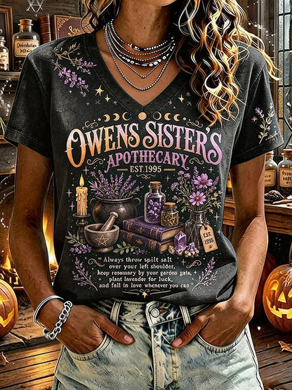 Women's Always Throw Spilled Salt Over Your Left Shoulder Print Top