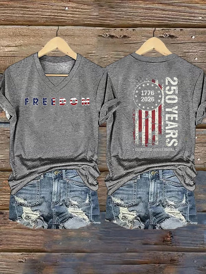 Women's  American 250th Print T-Shirt