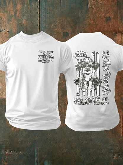 Men's 250 YEARS OF AMERICAN BADASS Print T-Shirt