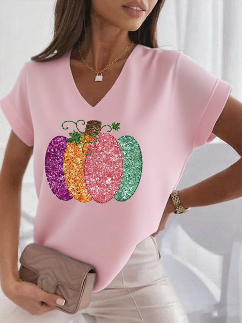 Women's Casual  Pink T-Shirt