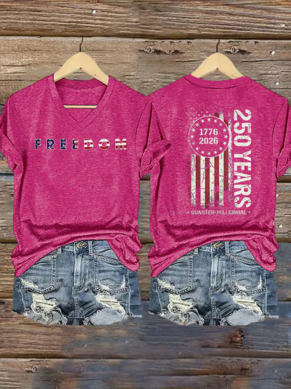 Women's  American 250th Print T-Shirt