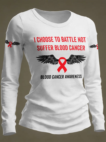 Women's Casual Print Long-Sleeve T-Shirt