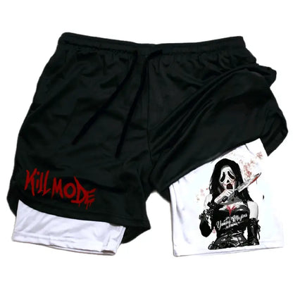 Unisex Ghost Face "Halloween" Gym Shorts
