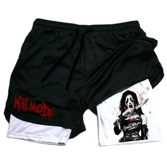 Unisex Ghost Face "Halloween" Gym Shorts