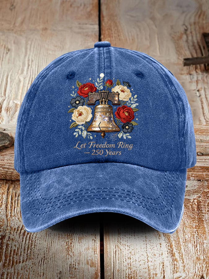 Unisex American 250th Anniversary Washed Cotton Cap