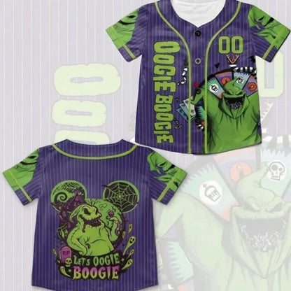 Unisex Personalized Oogie Boogie Inspired Baseball Jersey
