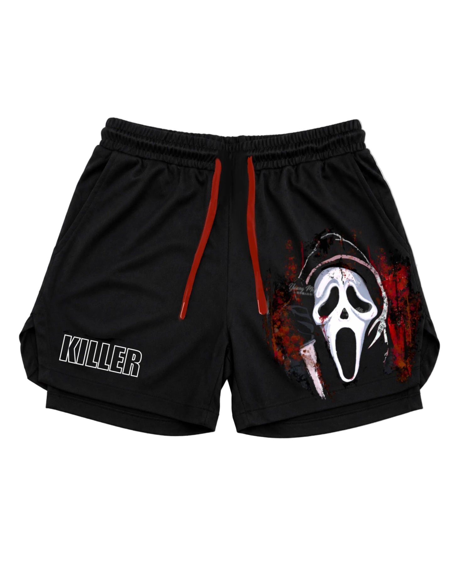 Ghost Face" Slice" Gym Shorts