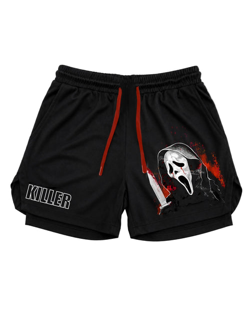 Ghost Face" Killer" Gym Shorts