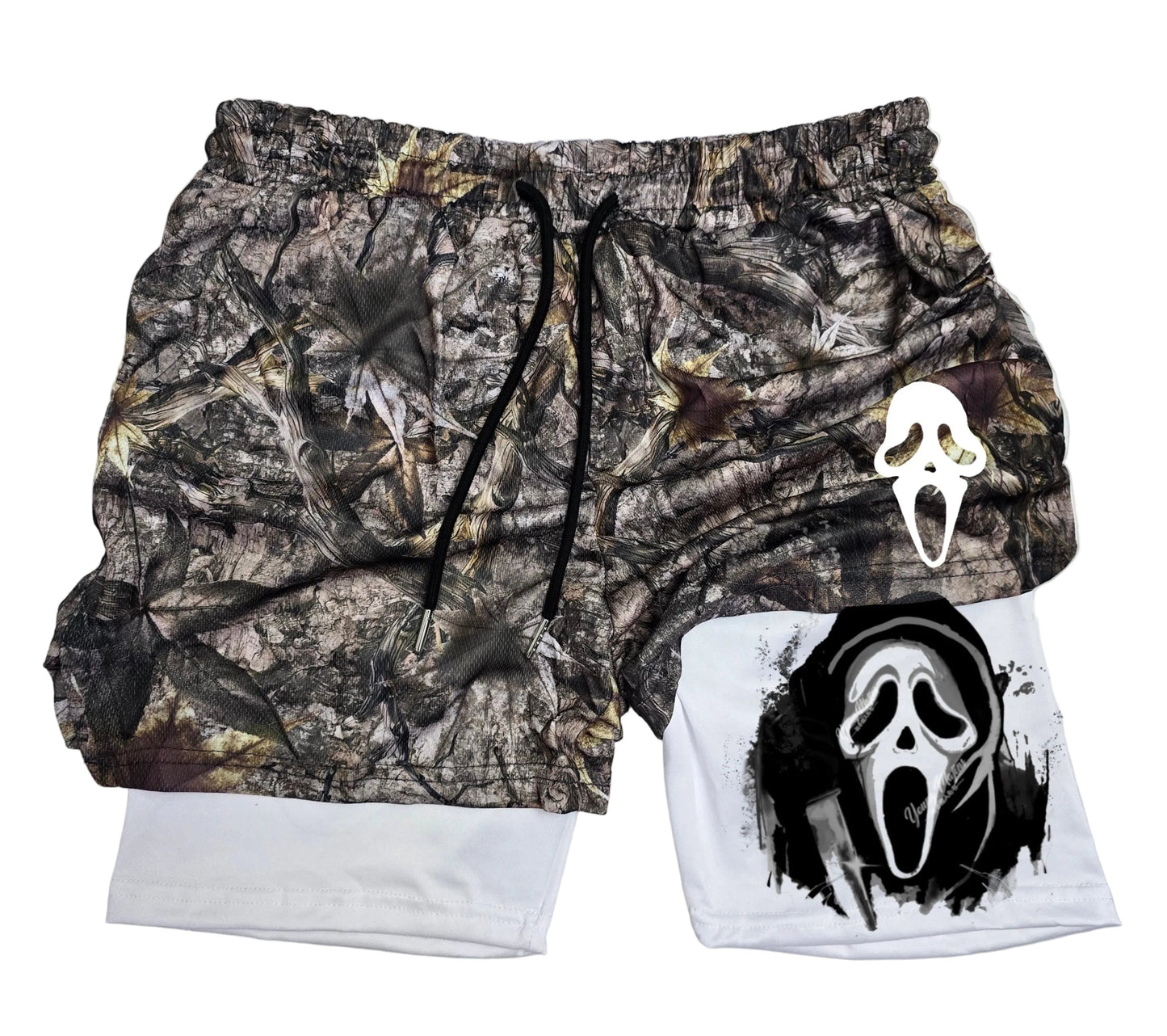 Ghost Face " Camo" Gym Shorts