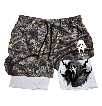 GhostFace 2 " Camo" Gym Shorts