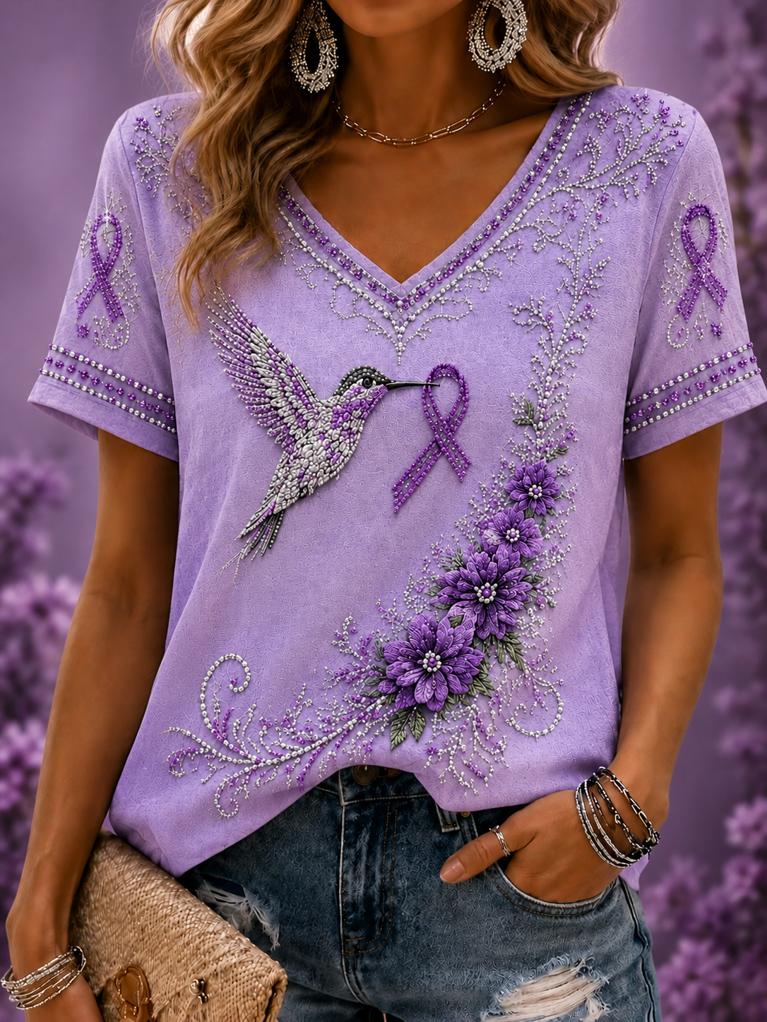 Women's Alzheimer's Disease Short-sleeved T-shirt