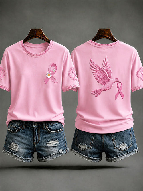 Women's Breast Cancer Prevention and Awareness Casual T-shirt