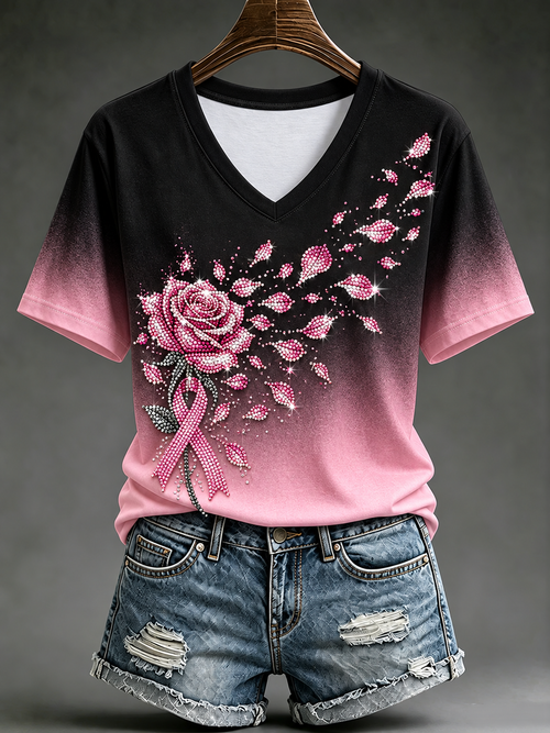 Women's Breast Cancer Short-sleeved T-shirt