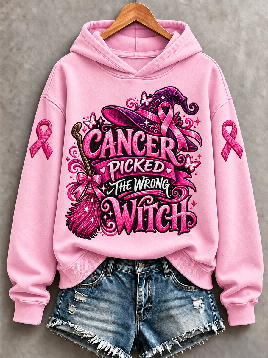 Women's Breast Cancer Awareness Print Sweatshirt